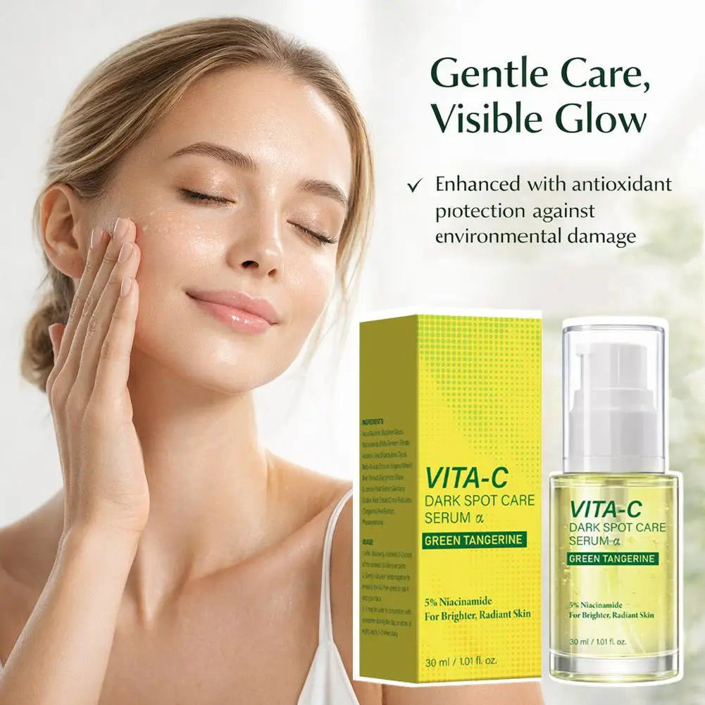 Green Tangerine Brightening Serum – 5% Niacinamide & Vitamin C
