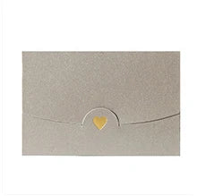 (20 pieces/lot) 10.5*7CM Small Greeting Card Name Card Envelope Hot Stamping Love Pearlescent Paper Mini Envelopes Peaceful Pleasures Health and Wellness 20pcs Silver