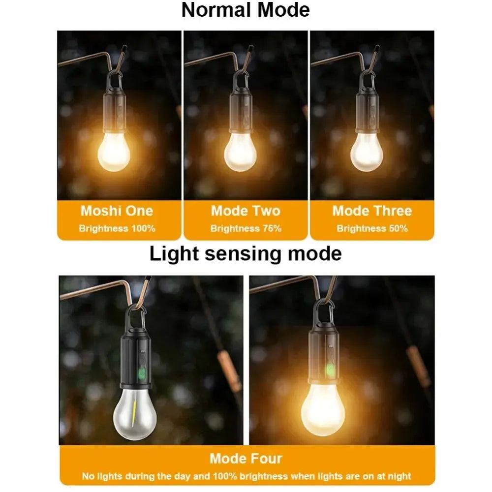 4-Mode Solar LED Camping Lantern | Waterproof Rechargeable