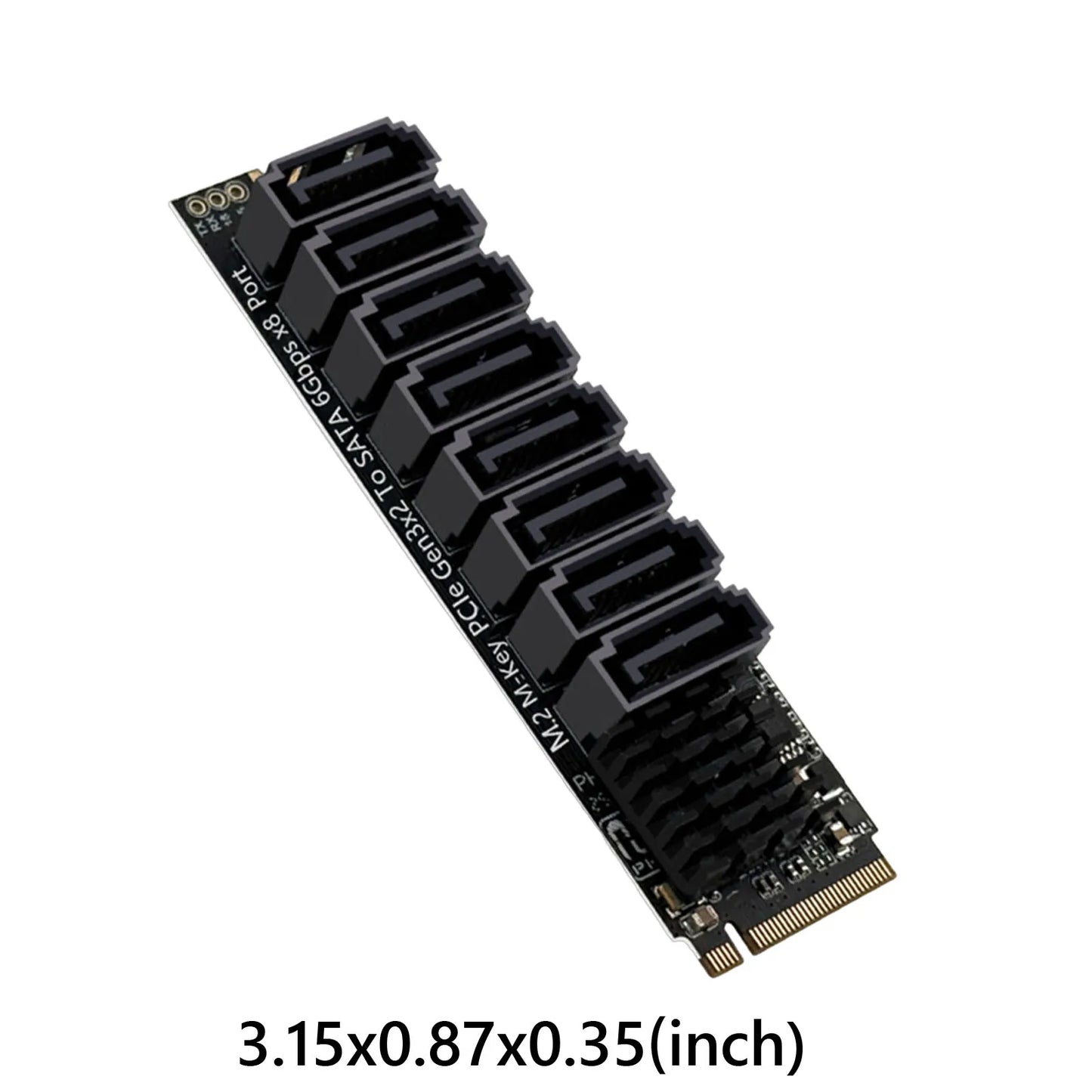 M.2 M KEY NVMe To SATA Convert Card with Smart Indicator M.2 NVMe To SATA 3.0 Expansion Card Tools Included for Desktop PC Peaceful Pleasures Health and Wellness