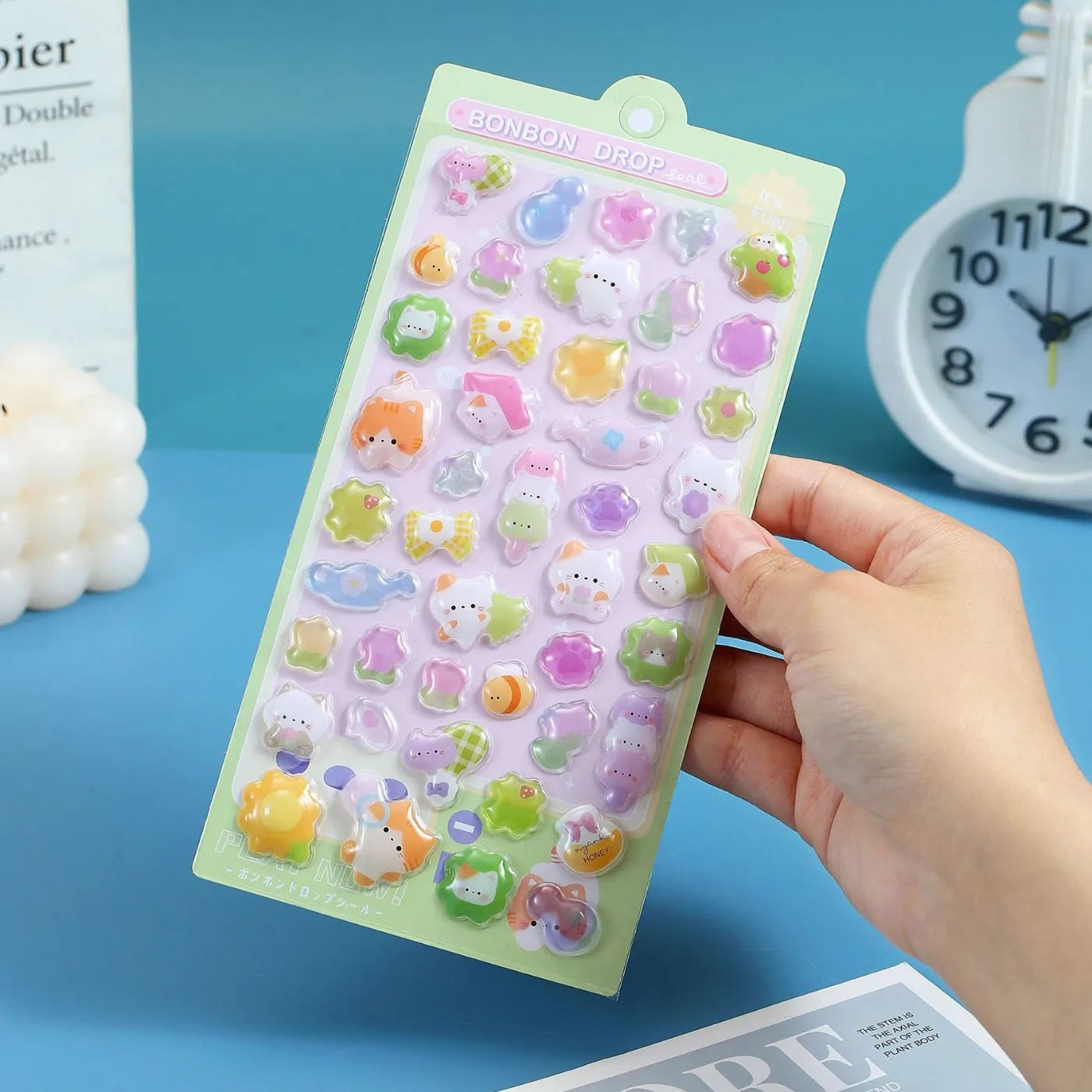 3D Cartoon Relief Stickers for Phone, Laptop, Diary & Notebook