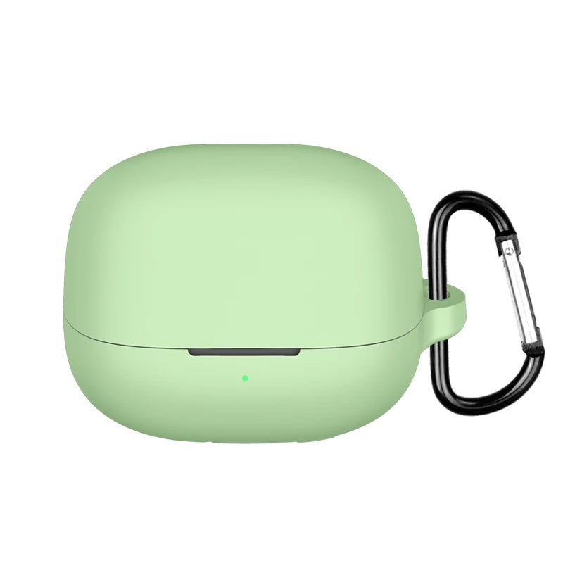 For xiaomi Buds 5 Pro Headphones High Quality Silicone Protective Case Simple Dustproof Full Protective Cover 10 Colors Supply Peaceful Pleasures Health and Wellness Light Green