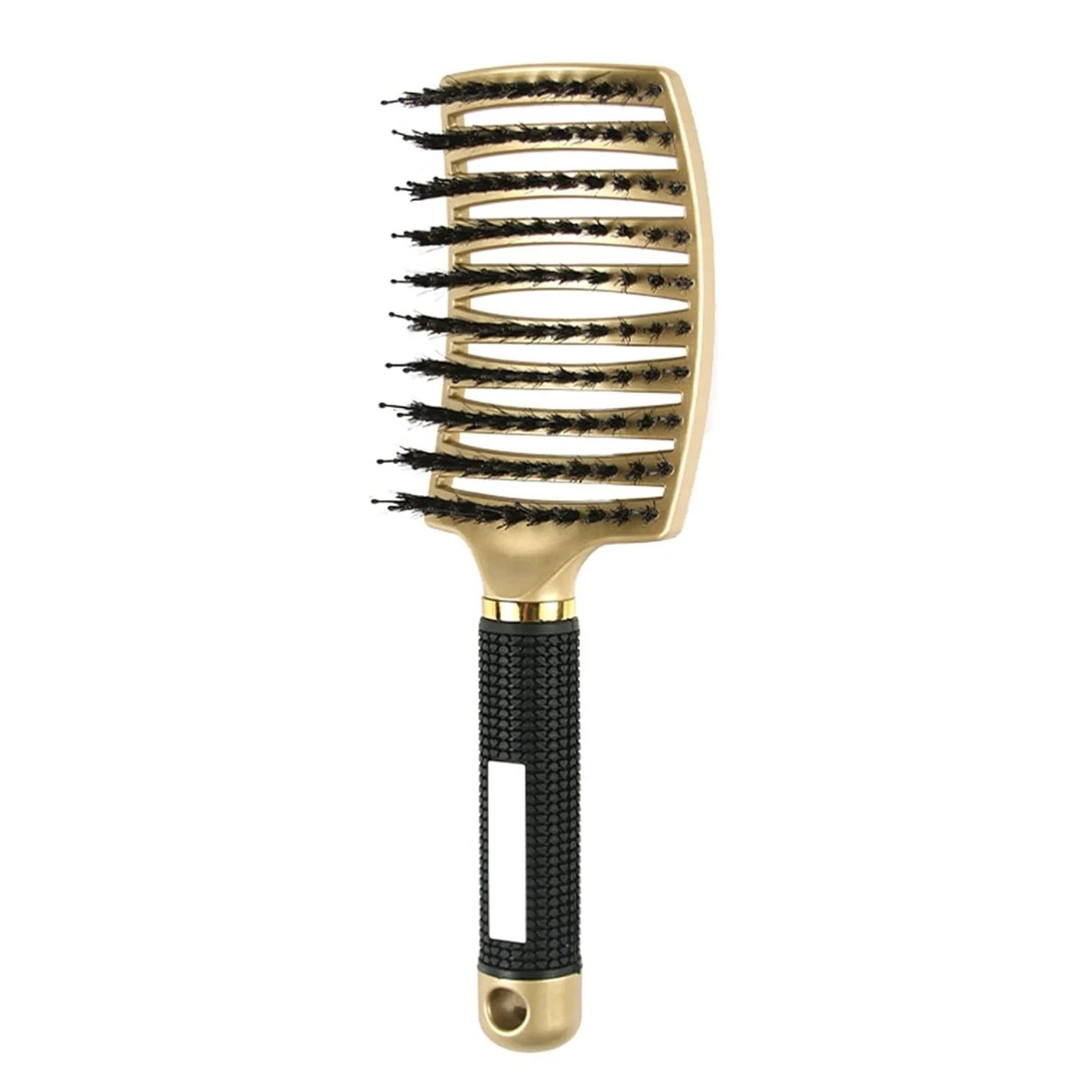 Salon Hairdressing Nylon Bristle Massage Comb for Women Wet Curly Hair Styling Tool, Suitable for Wet Hair Styling and Daily Use Peaceful Pleasures Health and Wellness golden