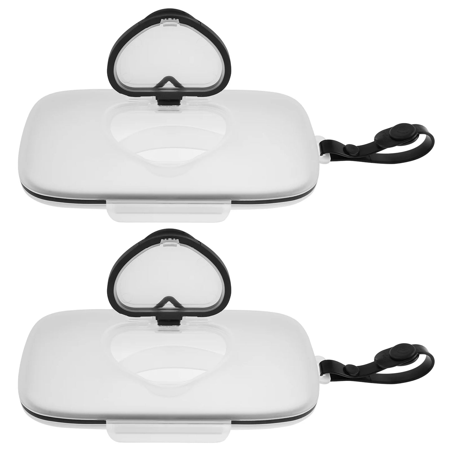 2-Pack Portable Baby Wipe Dispenser Box with Sealing Lid