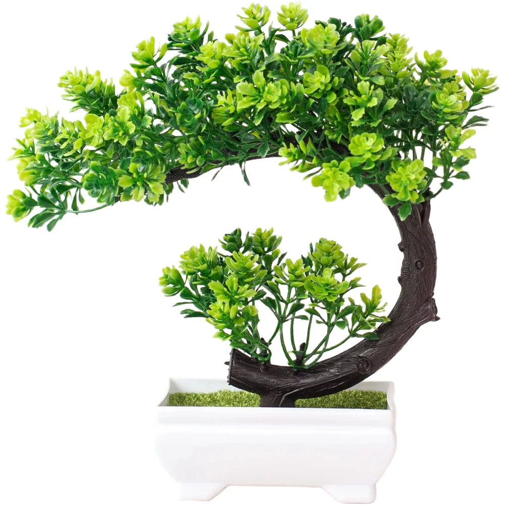 Artificial Silk Flower Bonsai Pot – Home & Wedding Table Decor