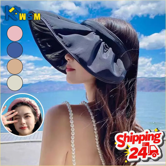 UPF 50+ Convertible Sun Hat & Visor 2-in-1 UV Beach Hat Women Sun Hat Oasis Select