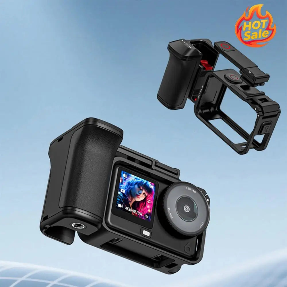 DJI OSMO Action 6 Cage Grip Handle with Shutter & Cold Shoe