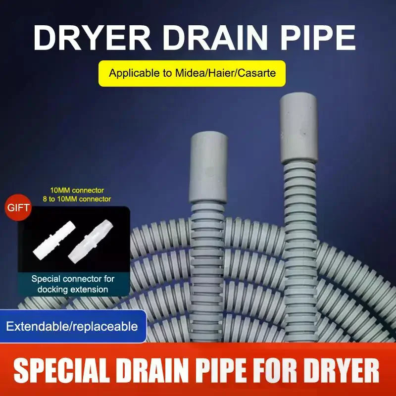 10mm Dryer Drain Extension Hose with Adapter | Multiple Sizes Drain Extension Hose Peaceful Pleasures Health and Wellness