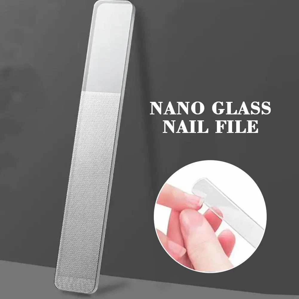 1/3/5PCS Washable Nano Glass Nail Files Professional Polishing Manicure Art Tool with Storage Box Peaceful Pleasures Health and Wellness