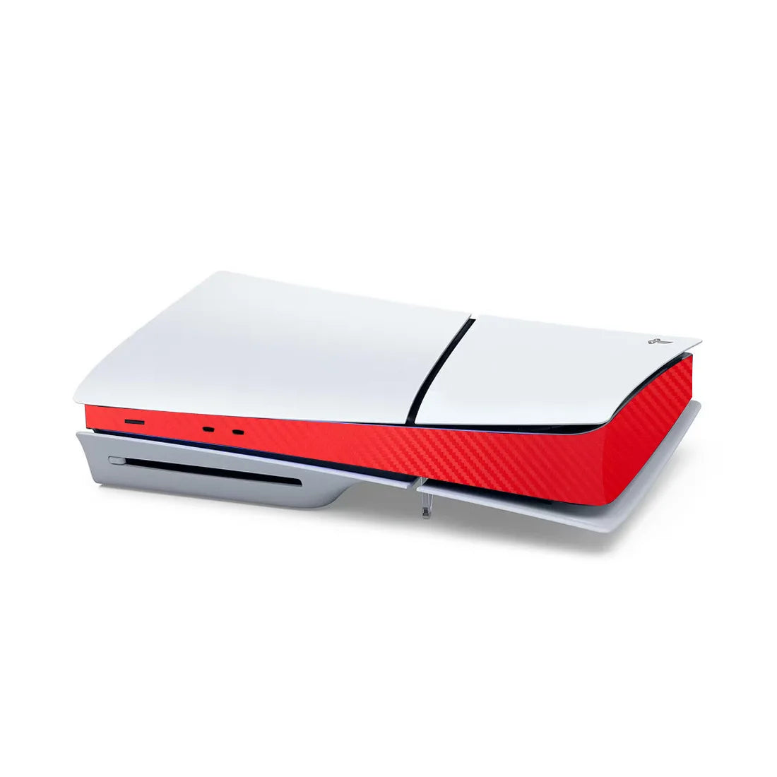 For Sony PS5 Sticker Host Center Decals Game Console Accessories High-Quality Slim Console Carbon Fiber Skin Cover 8 COLORS Peaceful Pleasures Health and Wellness Carbon Fiber Red