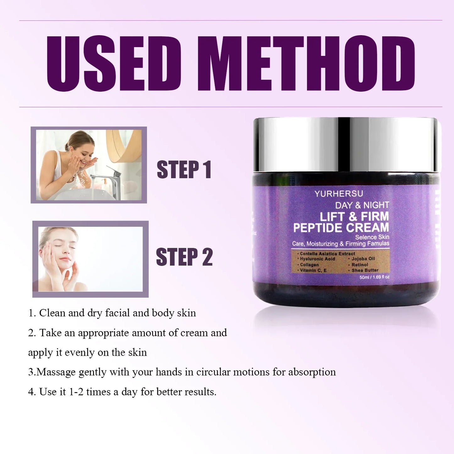 YURHERSU Day & Night Anti-Wrinkle Lifting Face Cream – All Skin