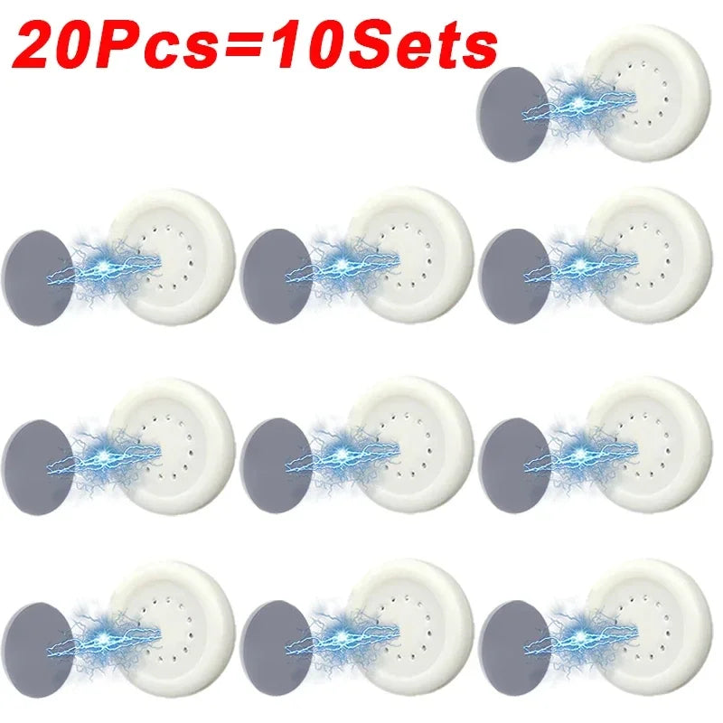 Strong Magnet Magnetic Keys Holder Hook Iman Wall-mounted Hooks Anti-lost Hanger Home and Decoration Refrigerator Storage Rack Peaceful Pleasures Health and Wellness 20Pcs(10Pairs)