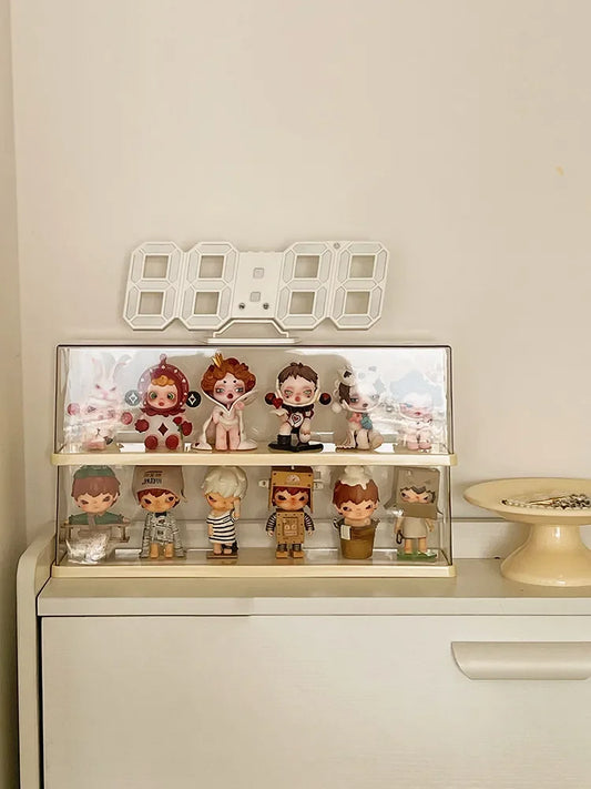 Acrylic Figure Display Case 35cm – Dustproof Collectible Showcase Acrylic Display Case Peaceful Pleasures Health and Wellness