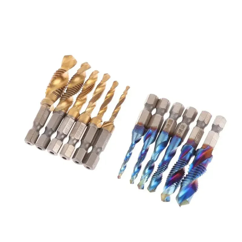 HSS Titanium Metric Tap Set M3–M10 Hex Shank 6-Piece