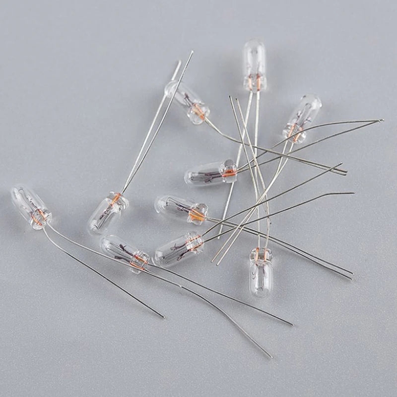 25Pcs 12V Mini Tungsten Rice Bulbs 3mm 4mm 5mm Indicator Lamps