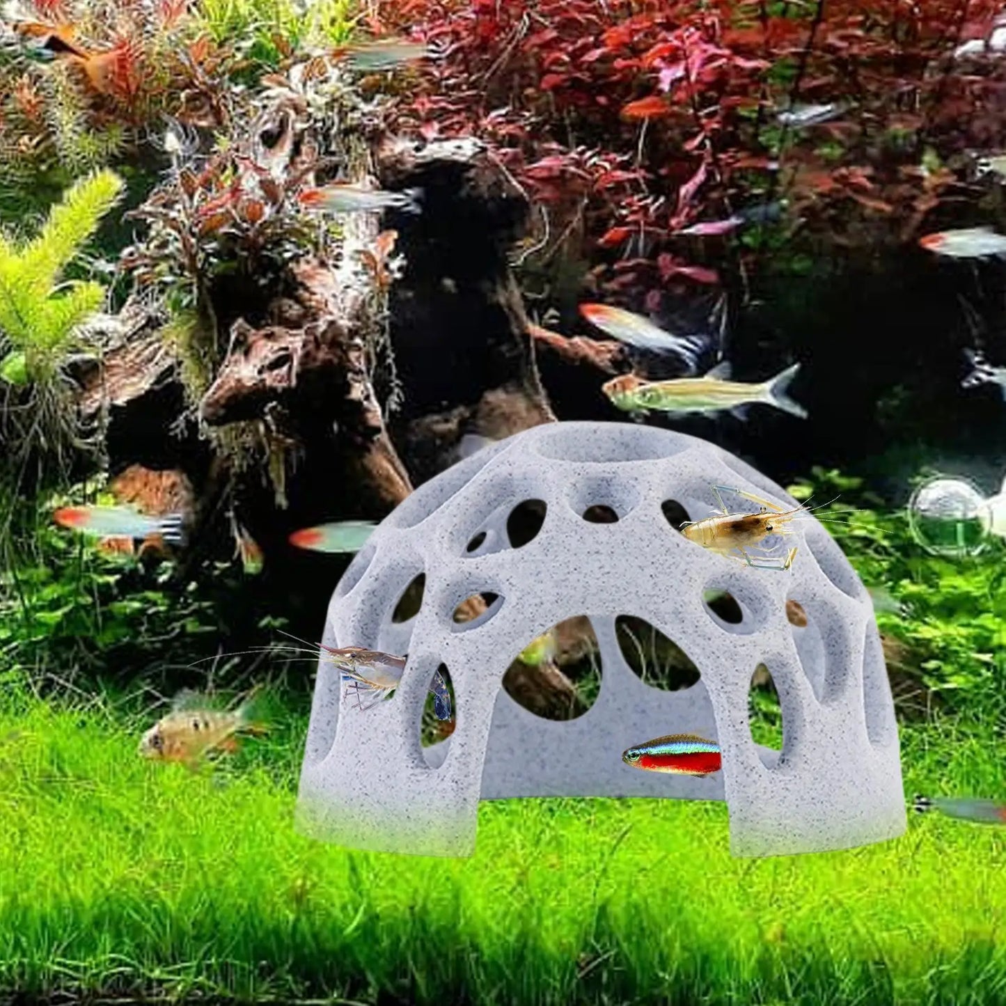 Aquarium Cave Shrimp & Fish Shelter – 3D Printed Hideout