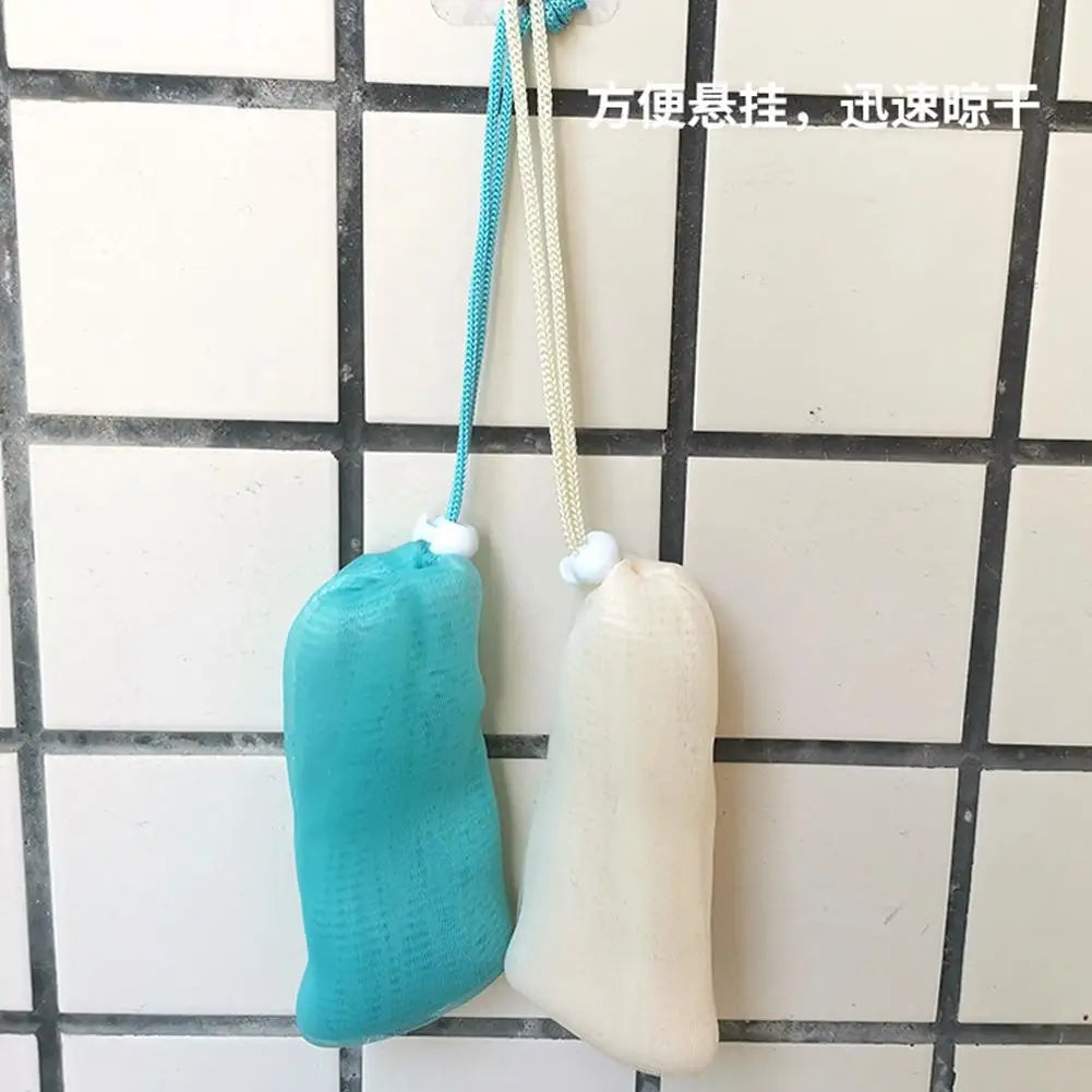Soap Mesh Pouch Bags For Cleansing Foaming For Handmade Soap Body Wash And Facial Cleansers Soft And Efficient Exfoliation Peaceful Pleasures Health and Wellness