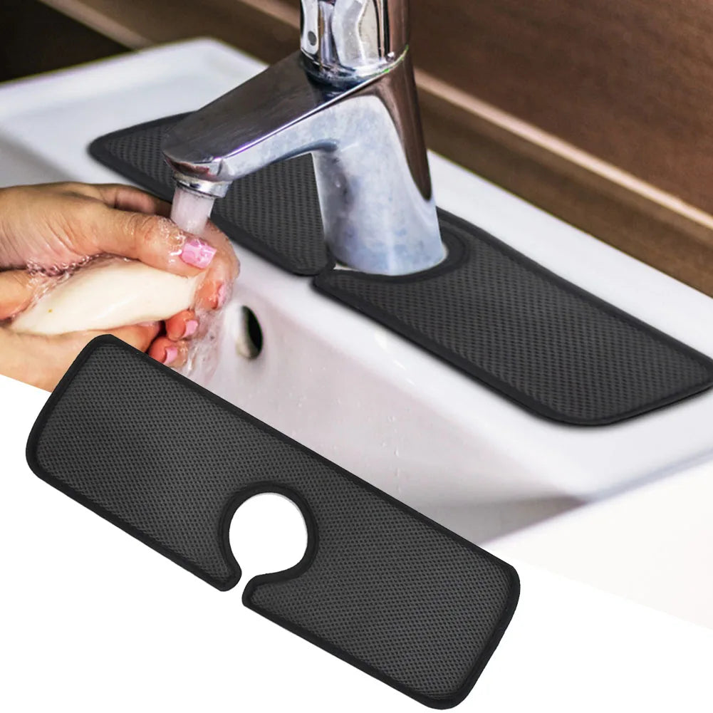 Microfiber Faucet Absorbent Mat – Sink Splash Guard Pad