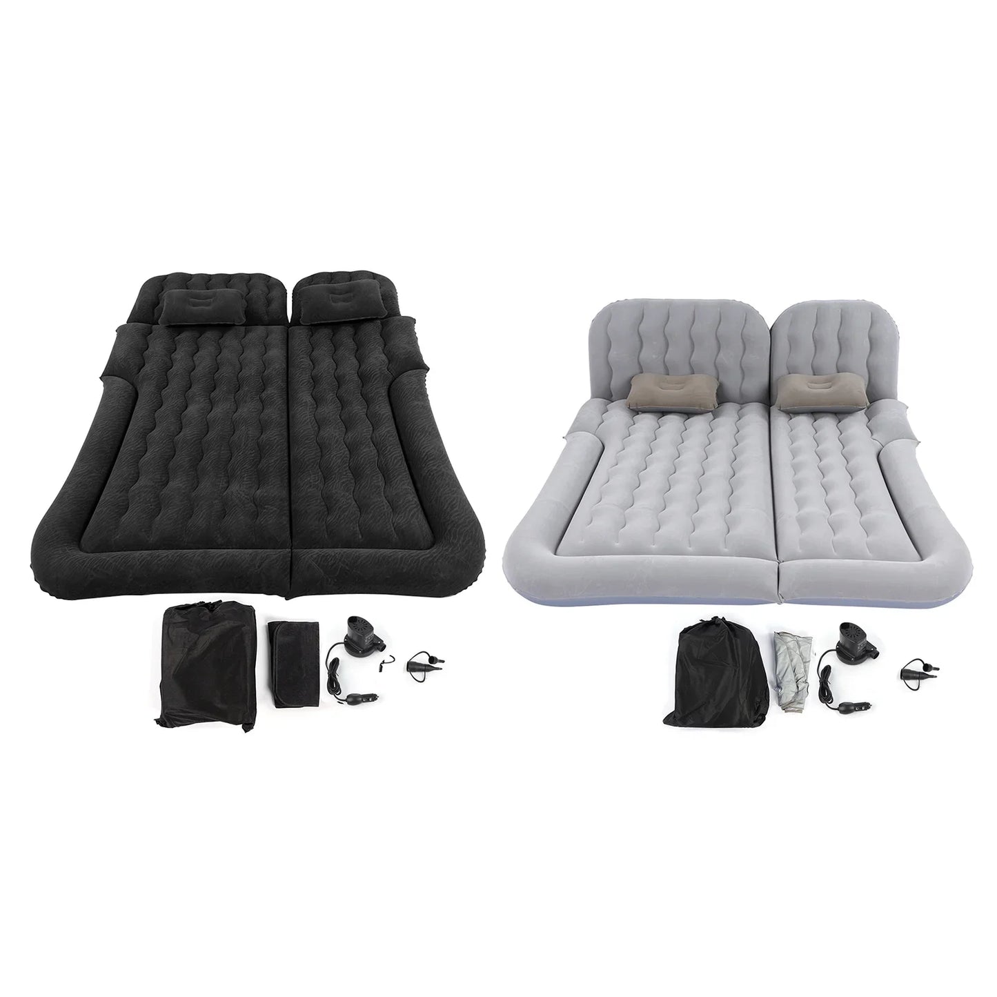 2 1 Multifunction Inflatable Travel Mattress PVC Flocking Soft