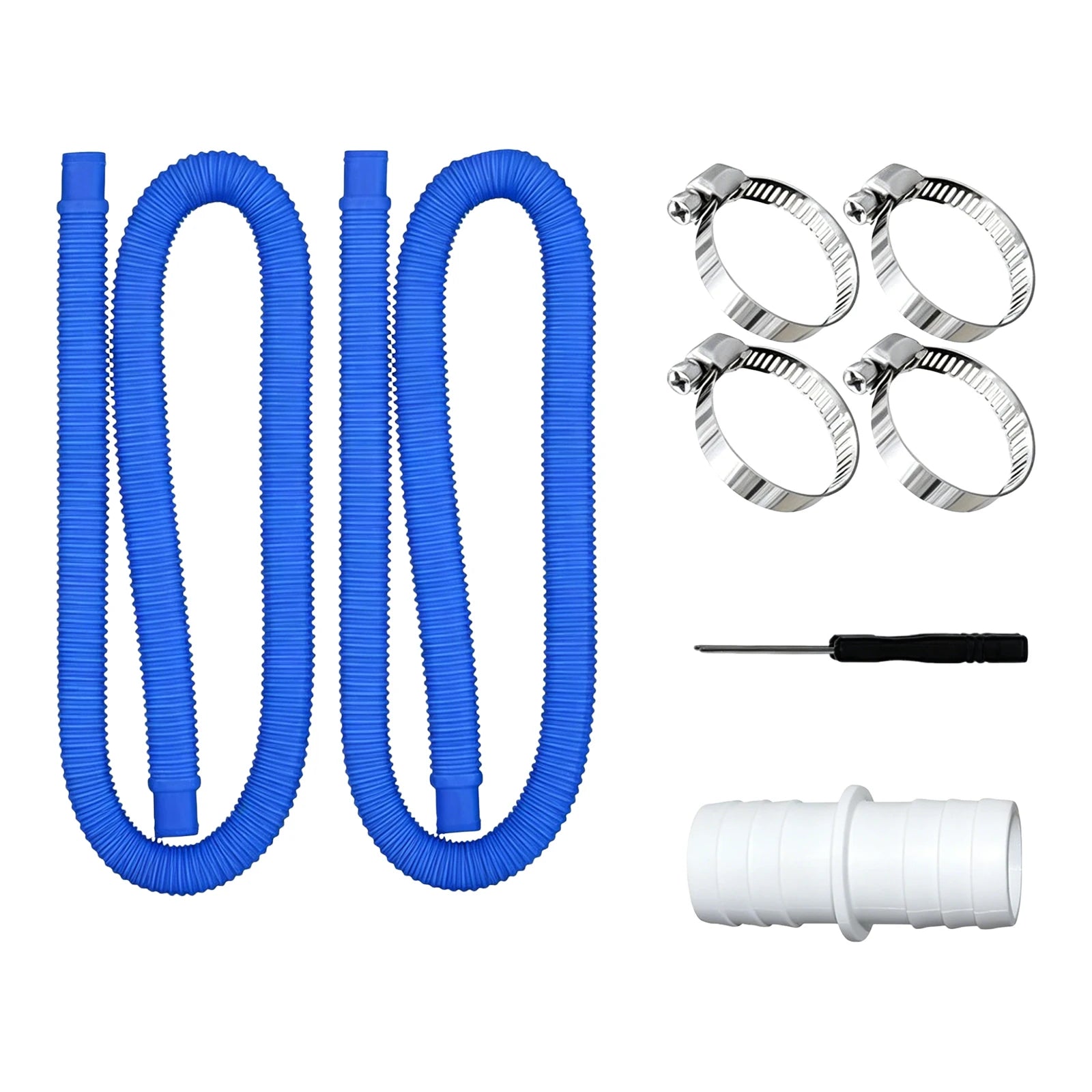 1.5m Swimming Pool Pump Replacement Hose 32mm Inflatable Hot Spring Pools Hose PE Pool Hose For 300/330/530/1000 Gallon Pumps Peaceful Pleasures Health and Wellness