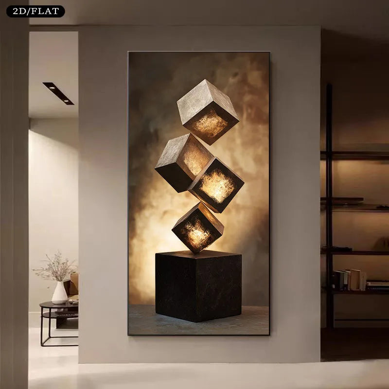 1pc Large Modern Minimalist Canvas Print, Unframed Decor Suitable for Living Room, Bedroom, Office Art Poster Decora 2D Flat Peaceful Pleasures Health and Wellness 20x40cm No Frame ZLH10449