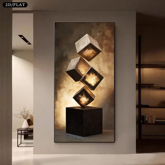 1pc Large Modern Minimalist Canvas Print, Unframed Decor Suitable for Living Room, Bedroom, Office Art Poster Decora 2D Flat Peaceful Pleasures Health and Wellness 20x40cm No Frame ZLH10449