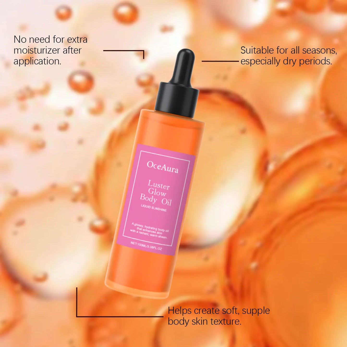 OceAura Citrus Body Oil – Glow, Hydrate & Nourish Skin