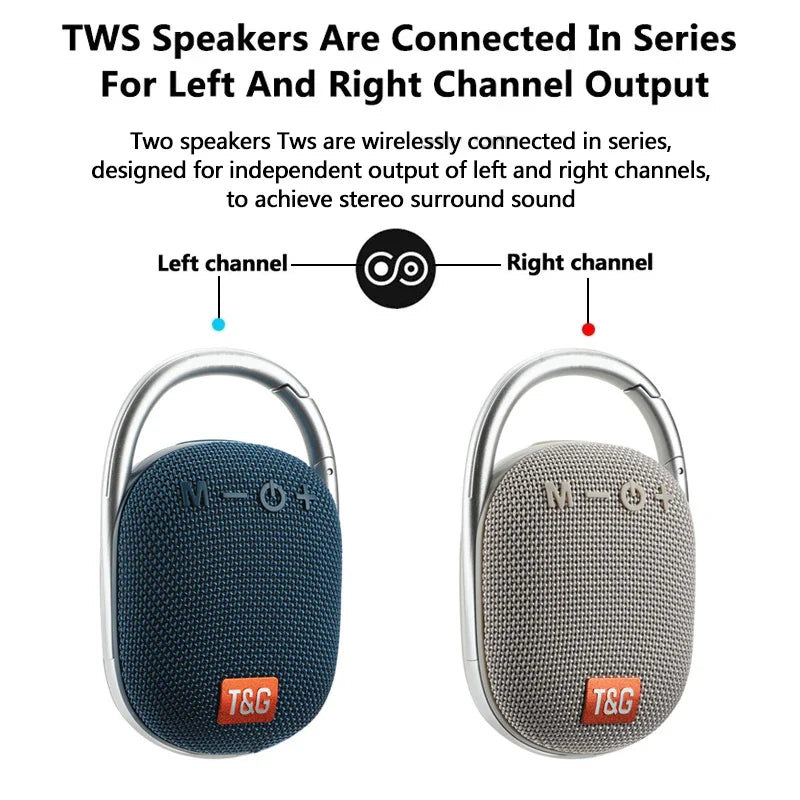 T&G TG321 Portable Bluetooth 5.0 Speaker | FM, Waterproof