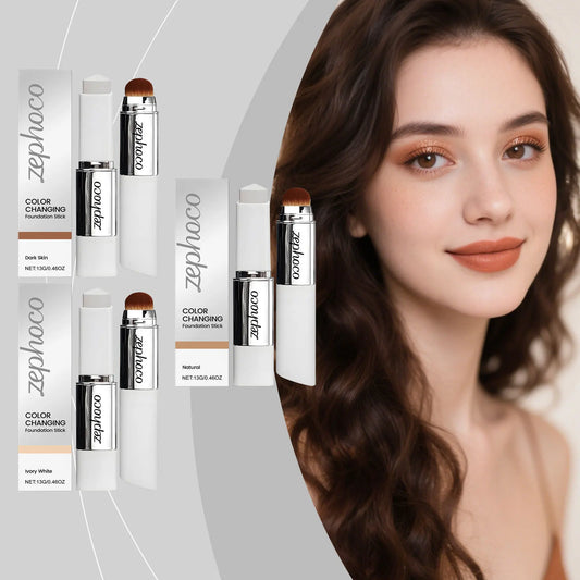 Zephoco Color-Changing Foundation Stick – Matte & Moisturizing Foundation Stick Oasis Select