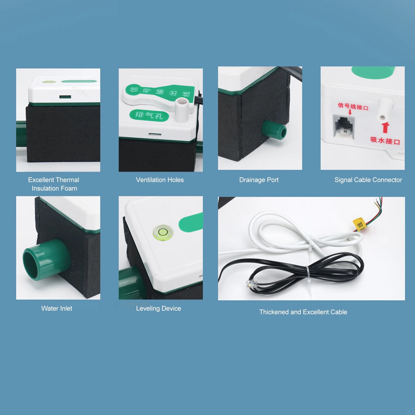 HVAC Condensate Pump HVAC Condensate Pump Quiet Mini Split Automatic Condensation Drainage Pump with 70ml Water 110‑230V Peaceful Pleasures Health and Wellness