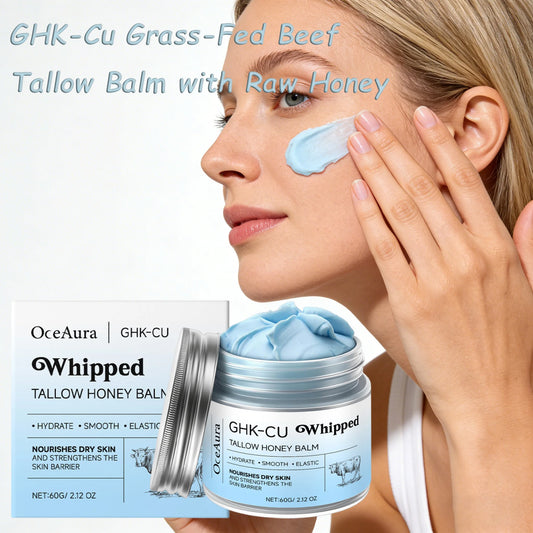 OceAura Copper Peptides GHK-Cu Beef Tallow & Honey Balm 60g Skin Balm Moisturizer Peaceful Pleasures Health and Wellness