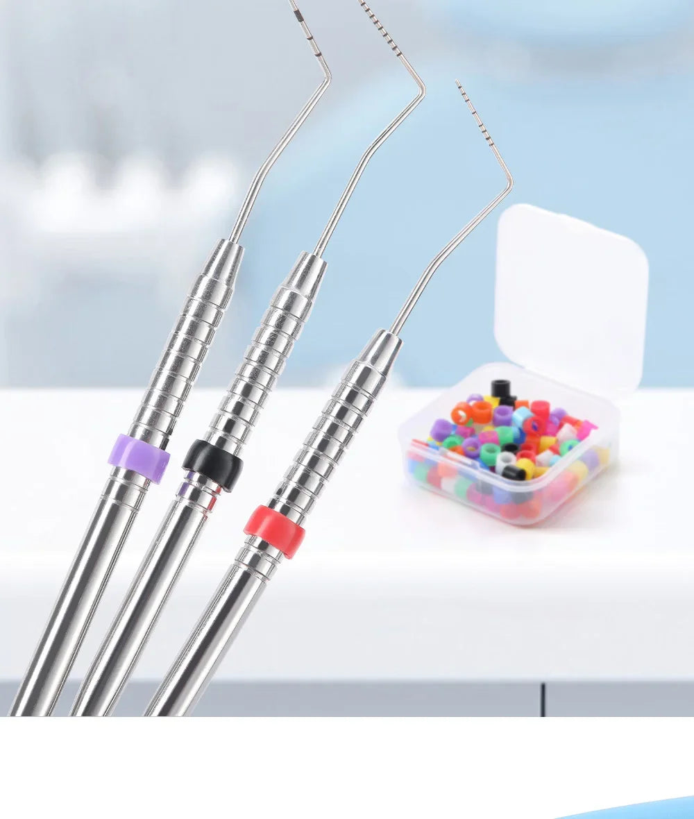 100pcs Autoclavable Dental Silicone Color Code Rings | Orthodontic