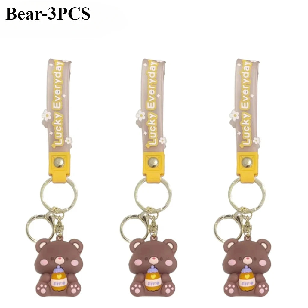 Luck Drinks PVC Cartoon Keychain | Cute Bag Charm & Gift
