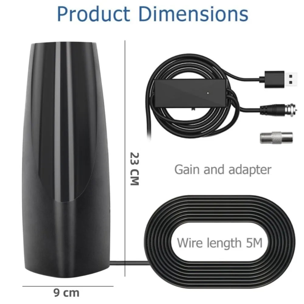 ATSC HD Digital TV Antenna – Indoor & Outdoor 4K 1080P 39dB