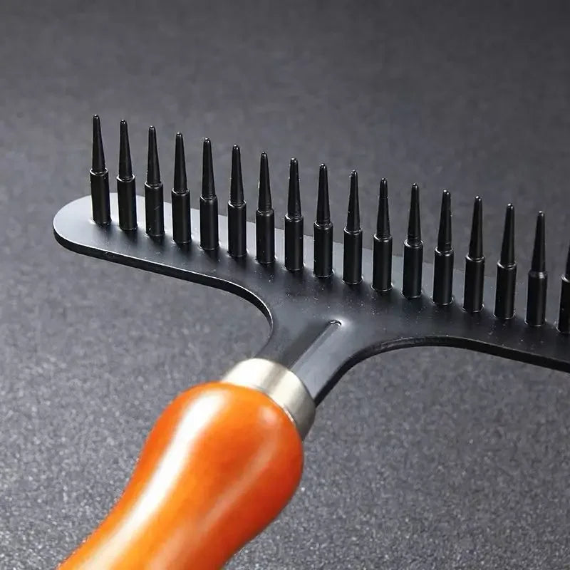 Wooden Pet Deshedding Undercoat Rake for Dogs & Cats Pet Grooming Rake Peaceful Pleasures Health and Wellness