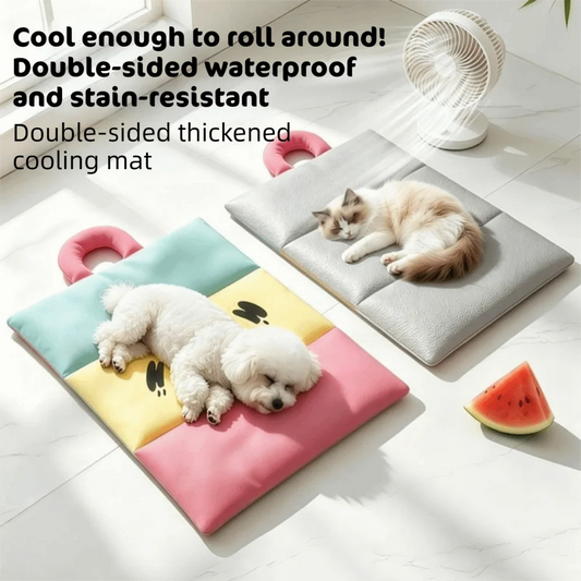 Double-Sided Pet Cooling Mat | Waterproof Foldable Dog & Cat Bed Pet Cooling Mat Peaceful Pleasures Health and Wellness