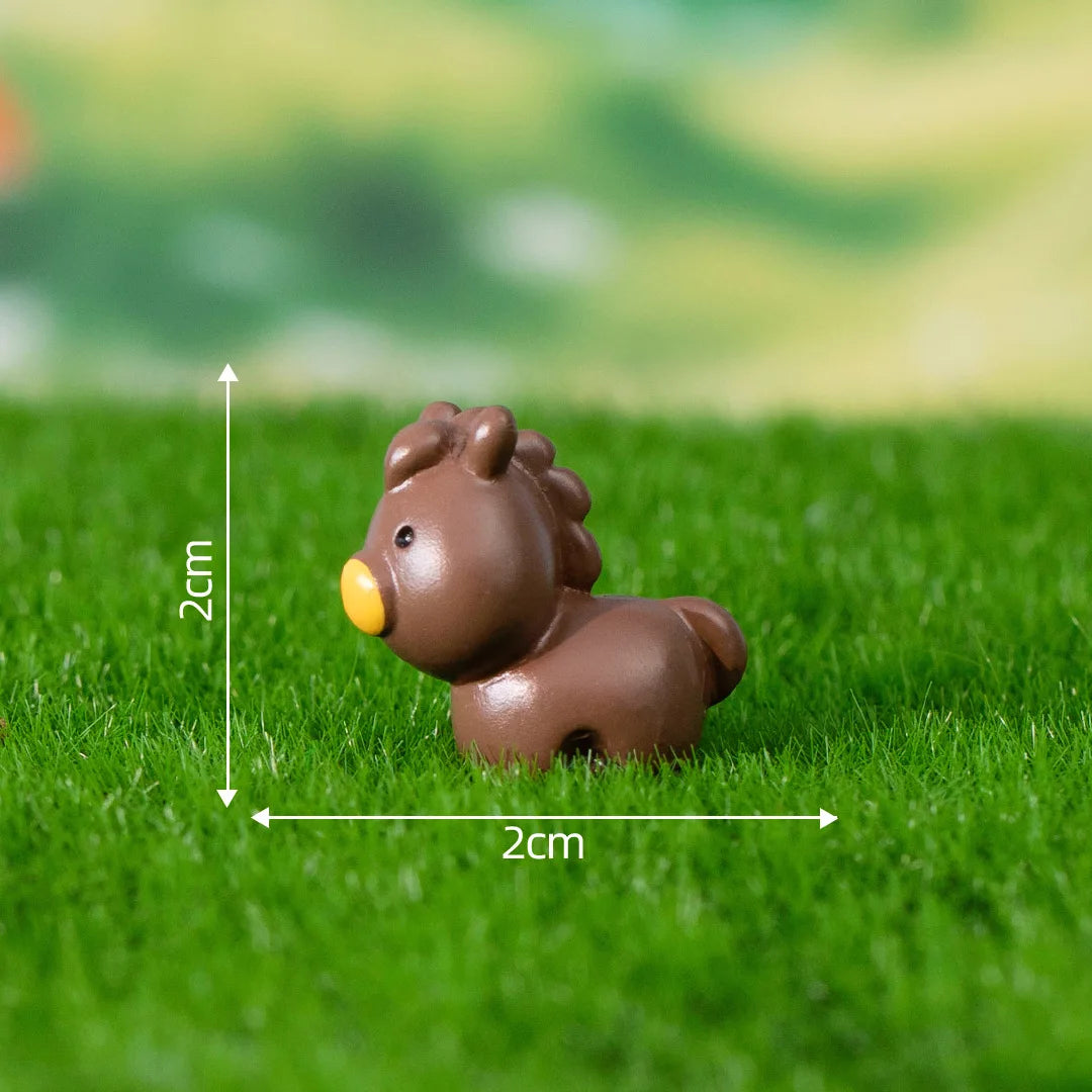 1Pcs Rabbit Squirrel Elephant Fox Sheep Duck Pig Cat Frog Snake Figurine Miniature Fairy Garden Decoration Accessories decoração Peaceful Pleasures Health and Wellness 11