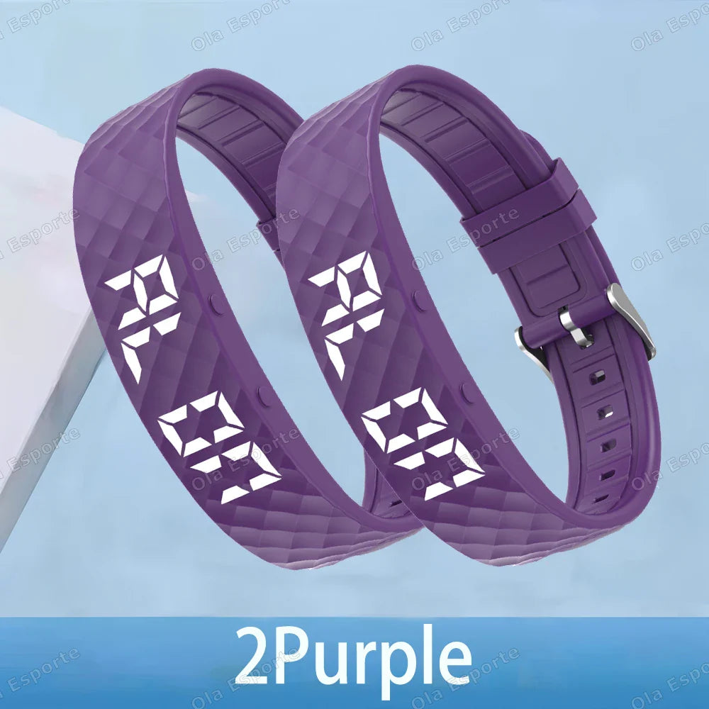 Smart Fitness Wristband LED Pedometer Sleep Tracker IP65