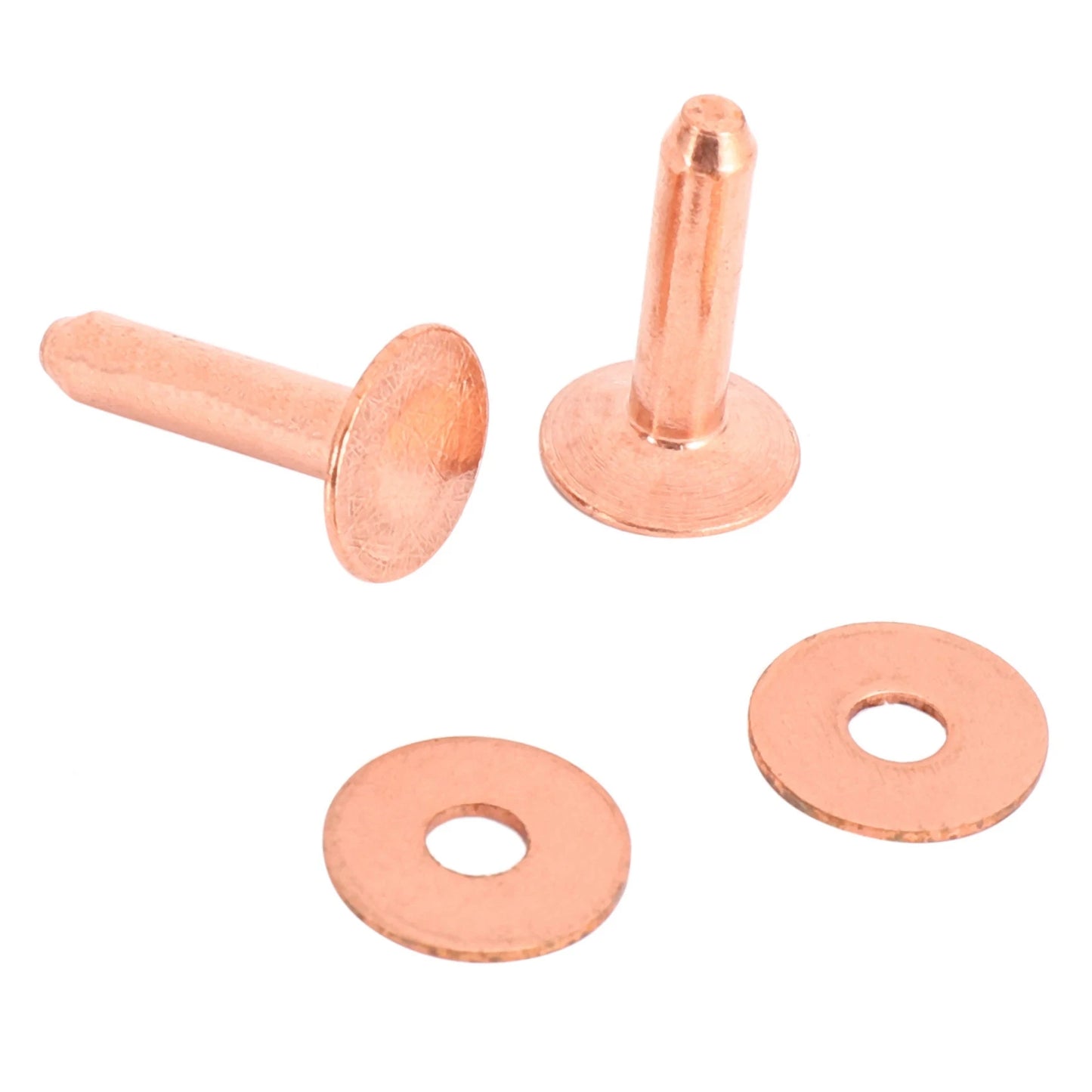 A36T-50 Sets Copper Rivets And Burrs, Copper Rivets For Leather For Belts Wallets Collars Leather DIY Craft Supplies Peaceful Pleasures Health and Wellness