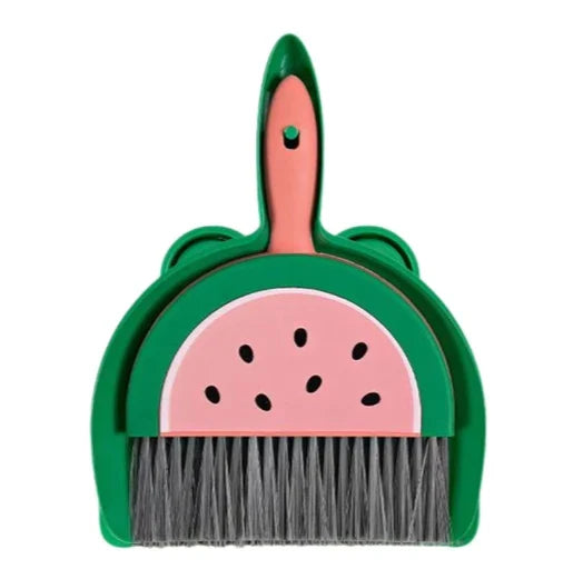 Mini Cartoon Broom & Dustpan Set – Rabbit Bear Frog, 2-Piece