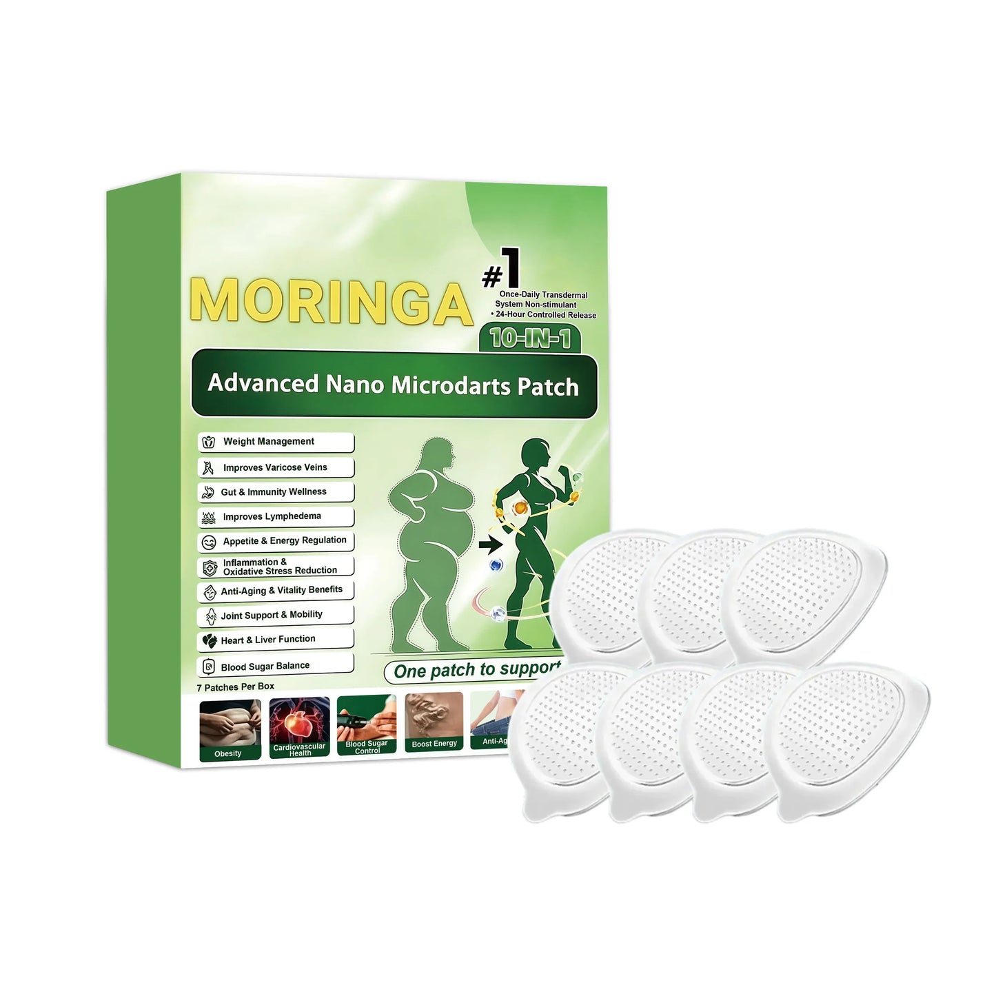 10-in-1 Moringa Microneedle Body Skin Care Patch