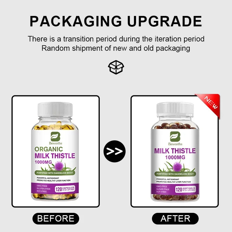 BEWORTHS Milk Thistle 1000mg Capsules – Liver Support Peaceful Pleasures Health and Wellness