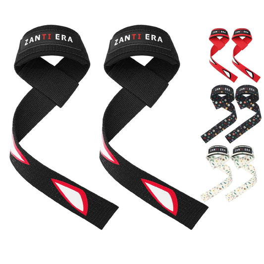 1pair Hard Pull Wrist Lifting Straps Grips Band-Deadlift Straps with Neoprene Cushioned Wrist Padded and Anti-Skid Silicone - f Peaceful Pleasures Health and Wellness