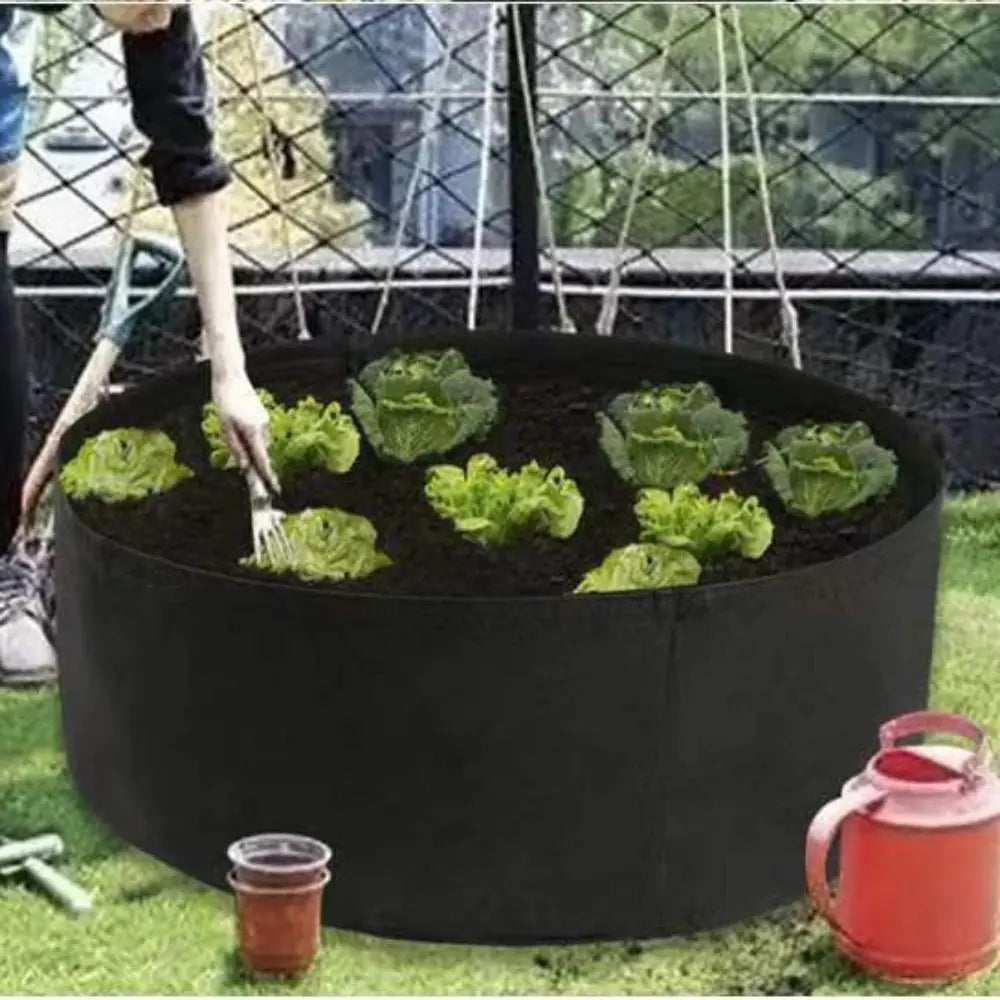 Felt Fabric Grow Bag | Round Planting Pot for Seedlings & Plants