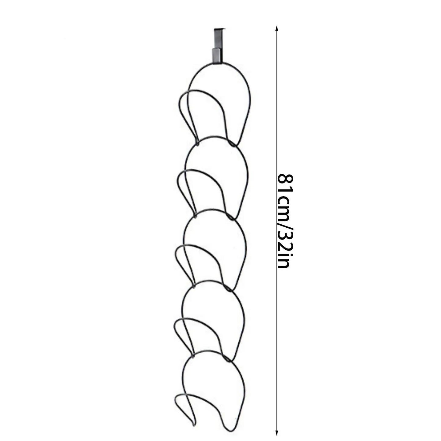 Over-Door Hat Rack Organizer – 5 Hooks, No Drilling Needed