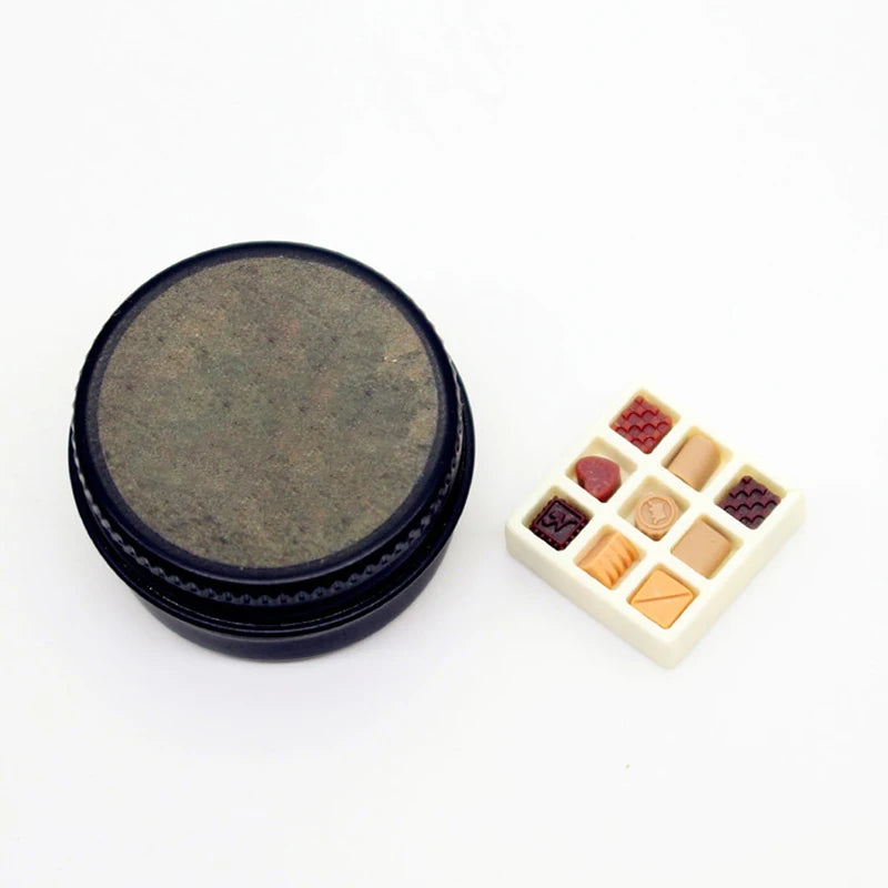 1/12 Miniature Chocolate Iron Gift Box | Dollhouse Decor