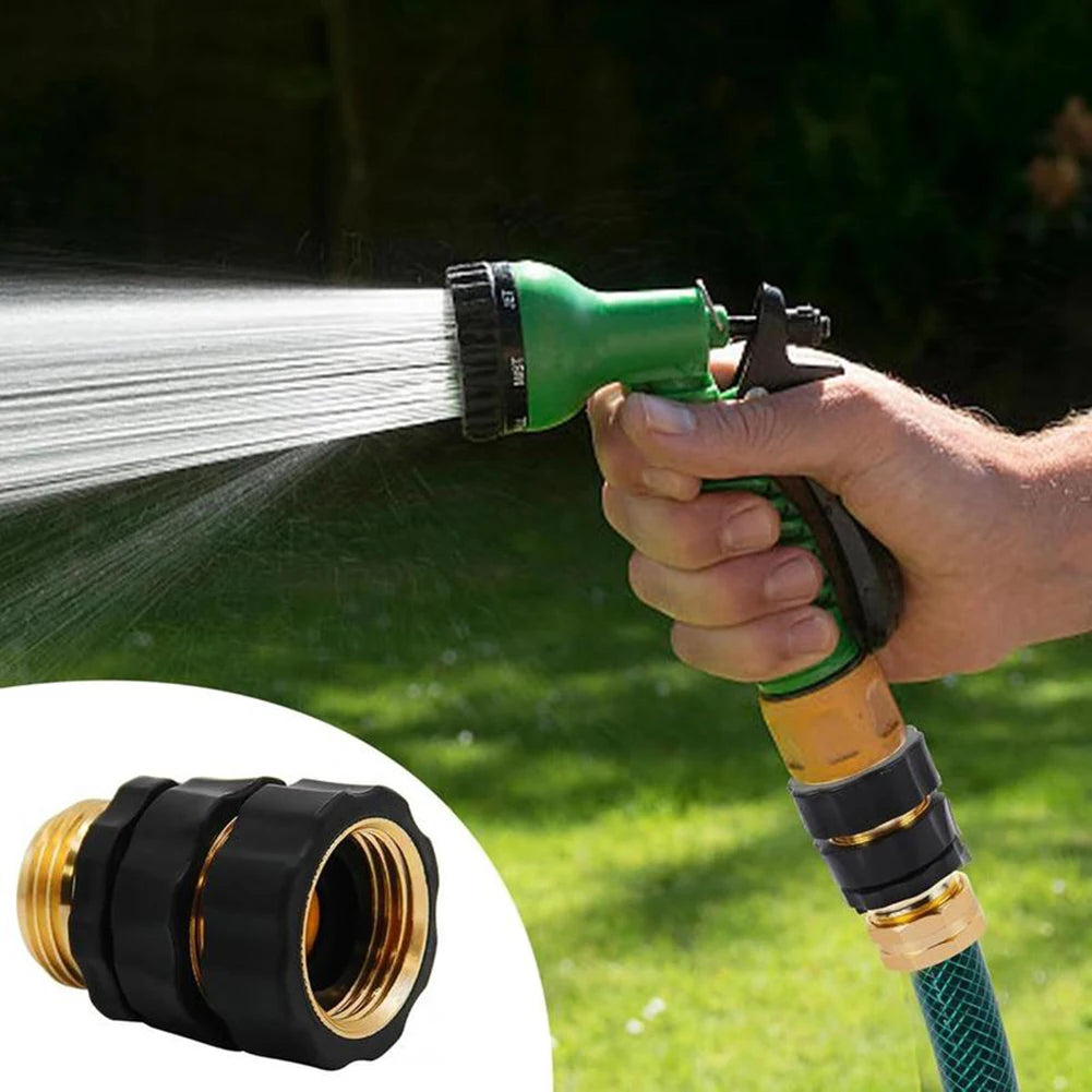 4-Piece Set Garden Hose Adapter,3/4 Inch Garden Hose Quick Connect Set,Easy Installation Backyard Lawn Irrigation Setup Fittings Peaceful Pleasures Health and Wellness