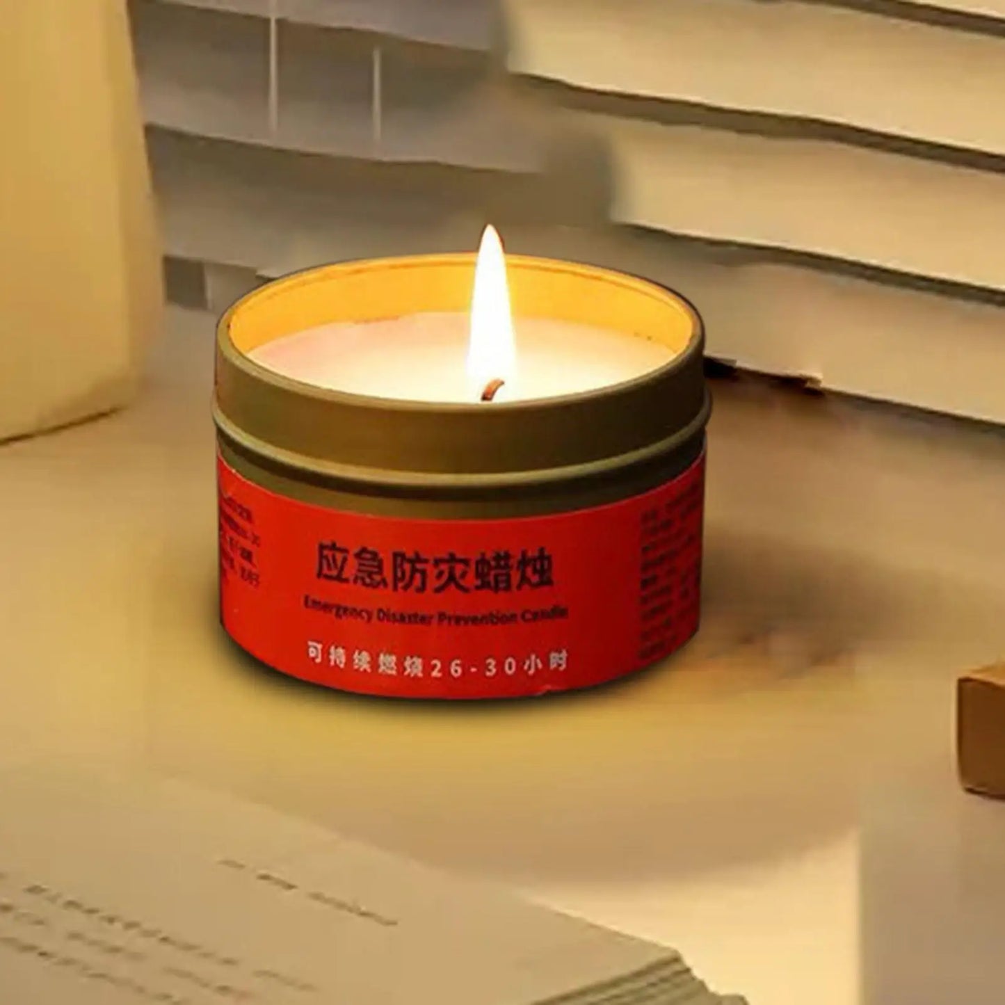 Windproof Smokeless Emergency Candle | Survival Jar Candle