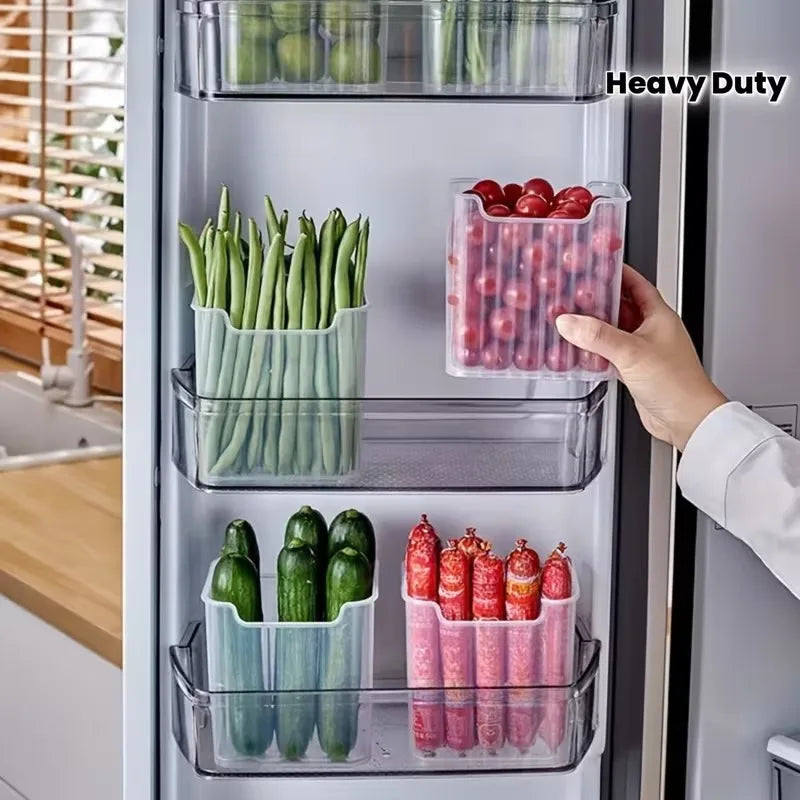Fridge Side Door Storage Box | Food Grade PP Organizer & Divider