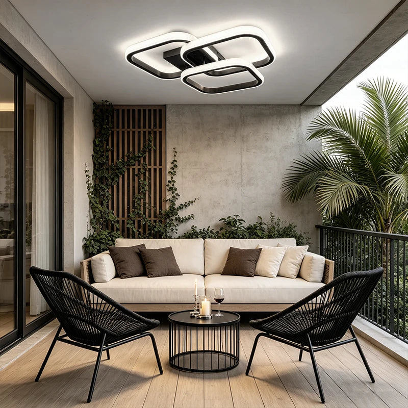 Modern LED Ceiling Light Flush Mount | Bedroom, Kitchen, Bath